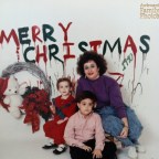 Rettenetes karácsonyi családi fotók