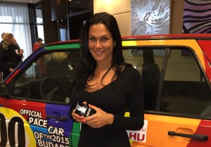 Bódi Sylvi a sajtótájékoztatón