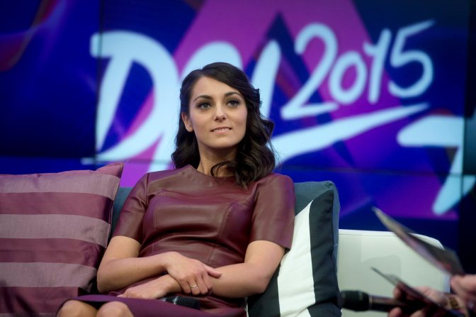 Budapest, 2015. február 8. Csemer Boglárka (Boggie), a harmadik elõdöntõ gyõztese az Eurovíziós Dalfesztivál - A Dal címû televíziós show-mûsorban a Médiaszolgáltatás-támogató és Vagyonkezelõ Alap (MTVA) Kunigunda útjai gyártóbázisán 2015. február 7-én. MTI Fotó: Koszticsák Szilárd