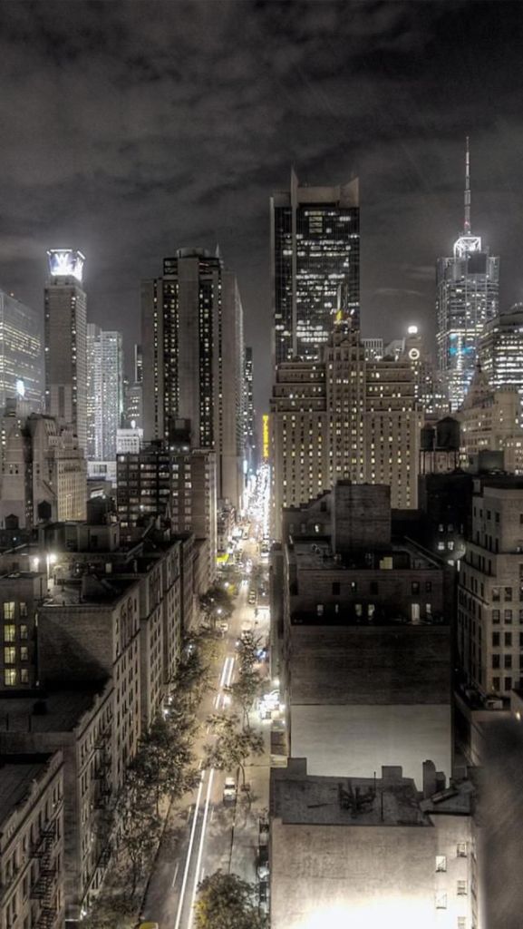 New York, Manhattan éjjel
