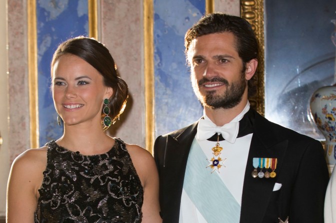 2015-06-01 Official dinner held at the Royal Palace of Stockholm in connection with the state visit from India. Pictured: Miss Sofia Hellqvist and Prince Carl Philip. COPYRIGHT STELLA PICTURES, Image: 247171737, License: Rights-managed, Restrictions: , Model Release: no, Credit line: Profimedia, Stella Pictures - daily