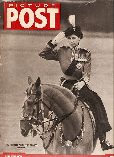 II. Erzsébet 1951-ben a Trooping the Colour ünnepségen