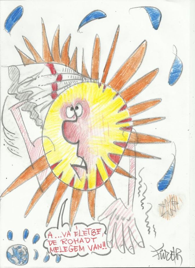 Napkitörés  (Füzér József rajza)