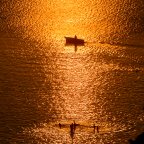 Naplemente a Balatonnál