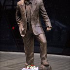 Buzánszky-szobor Debrecenben