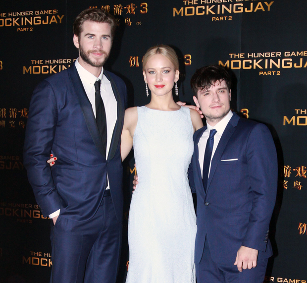 Liam Hemsworth, Jennifer Lawrence és Josh Hutcherson