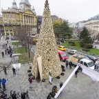 A Hello Wood különleges karácsonyfája Budapesten