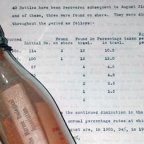 Száznyolc éven át hánykolódott a tengeren a világ legrégebbi palackpostája