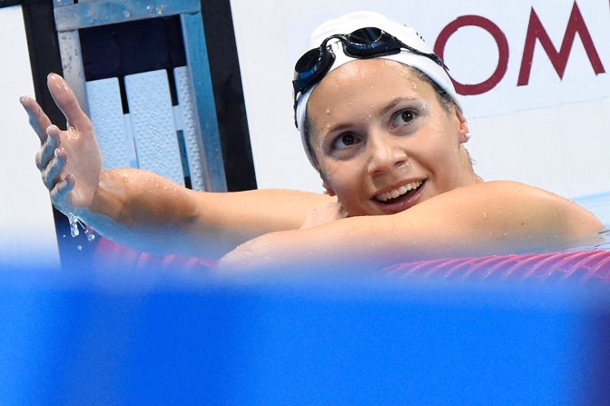 Rio de Janeiro, 2016. augusztus 8. Kapás Boglárka a 2016-os riói nyári olimpia 400 méteres gyorsúszás versenyszámának döntõje után a Rio de Janeiró-i Olimpiai Uszodában 2016. augusztus 7-én. Kapás Boglárka a negyedik helyen végzett. MTI Fotó: Kovács Tamás