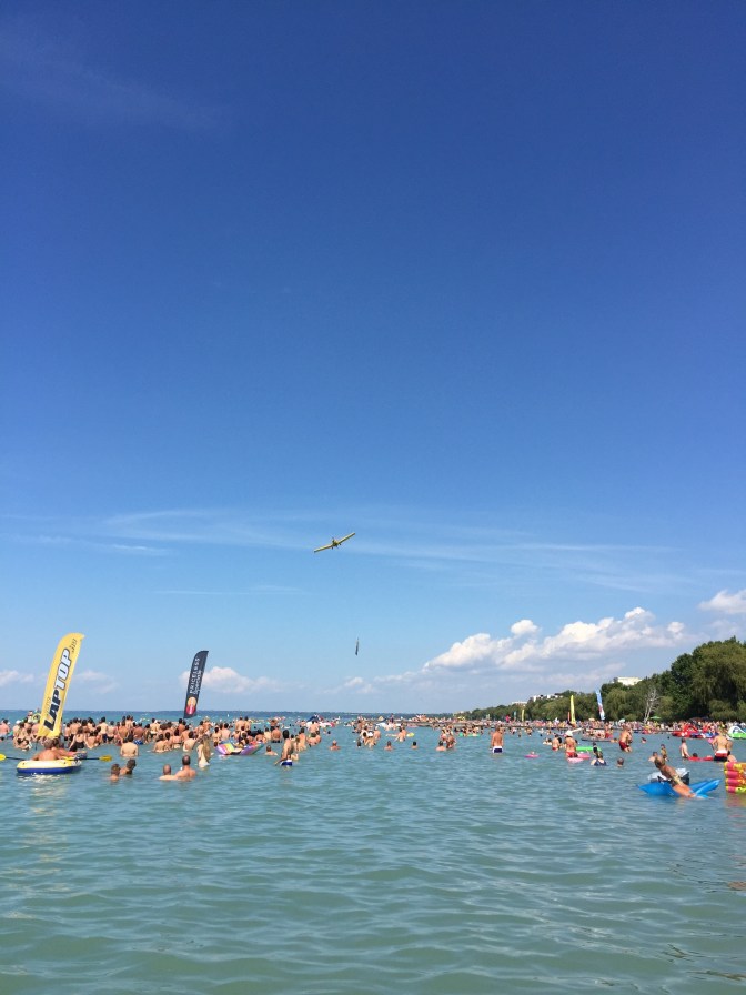 Meleg nyári nap a Balatonnál