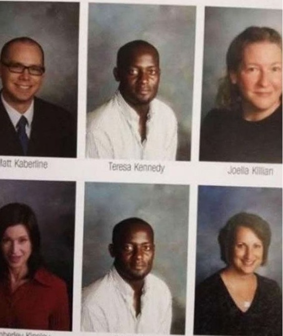 Teresa igencsak hasonlít az alatta lévő afroamerikai évfolyamtársához...