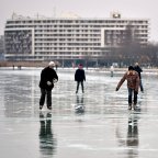 Befagyott a Balaton