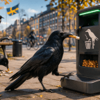 Varjak a várostisztaság szolgálatában? A svéd kísérlet, ahol a madarak csikkekért „dolgoztak”